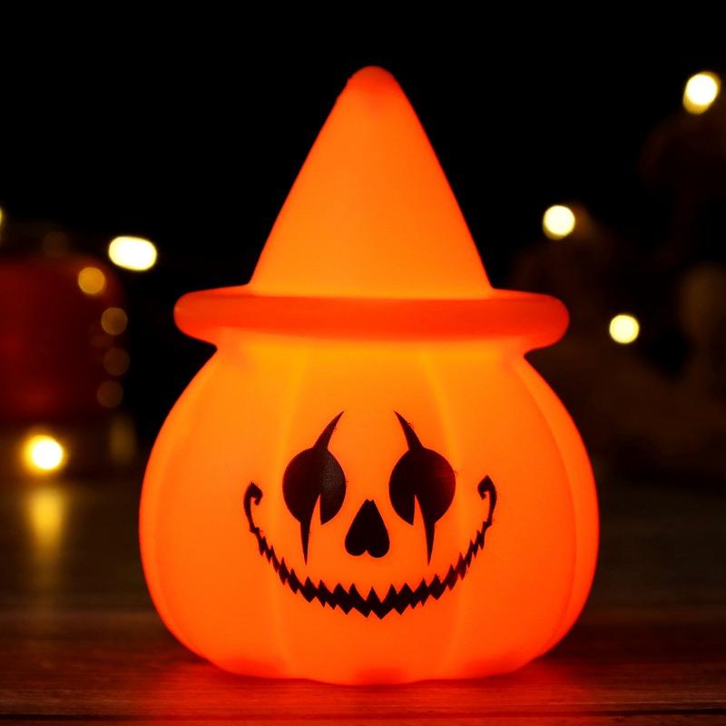 Halloween pumpkin lantern atmosphere props ornaments electronic candles pumpkin lantern luminous toys party decorations