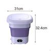 Foldable Mini Washing Machine Collapsible 9L Portable for RV Camping