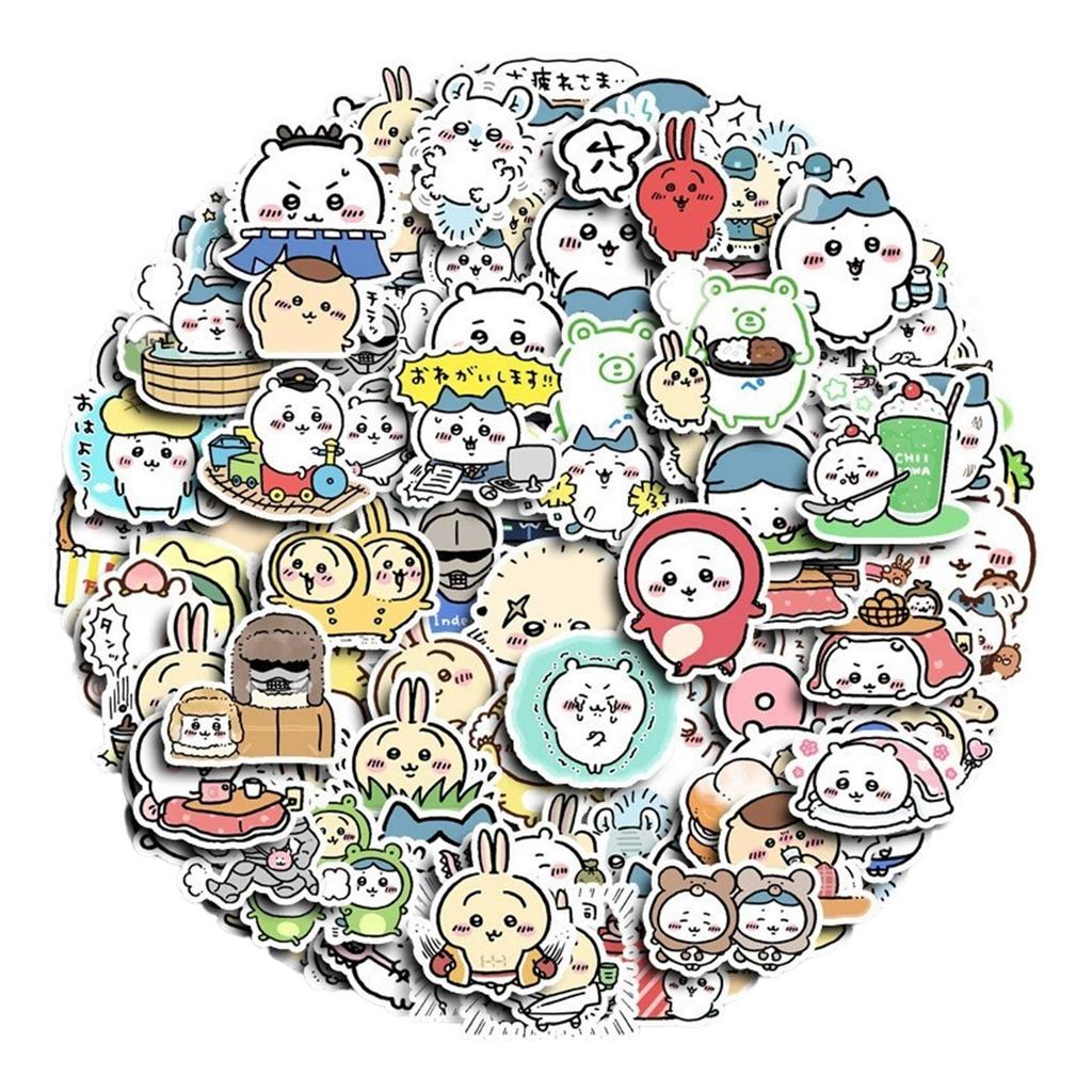 Multifunction Notebook Account Journaling Supplies Decoration Stickers Adorable Anime Sticker Water Cup Decorative Small Sticker
