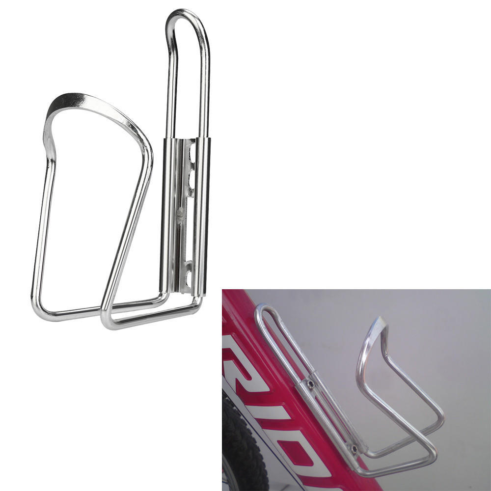 Portaborraccia In Alluminio Per Bicicletta, Leggero E Universale, Per Bici Da Strada E MTB, Colore Nero, Include Viti E Bussola