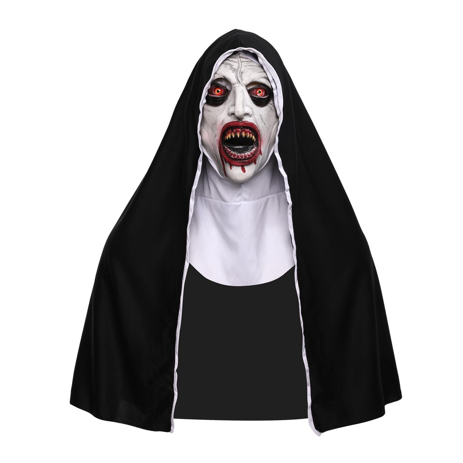 Halloween Nun Mask - Horror Insidious 2, Scary Full Face Ghost Headgear