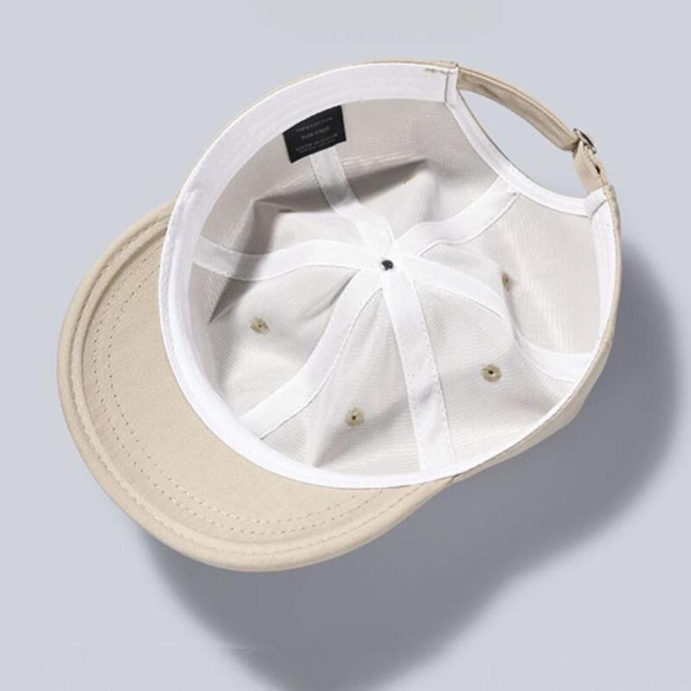 Plain Korean Style Short Brim Baseball Cap for Men Women, Ideal for Outdoor Camping Daily Streetwear Casual Fashion Hat