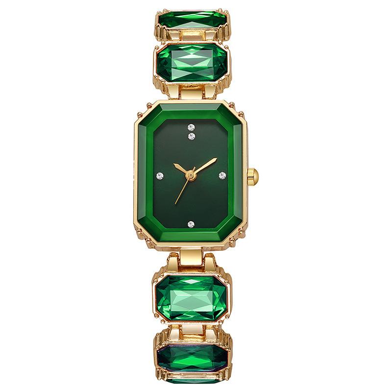 

Модные женские часы с прямоугольным циферблатом, элегантные женские кварцевые наручные часы, часы для девушек, лучшие подарки, часы для жены, семьи, друга зелёный
