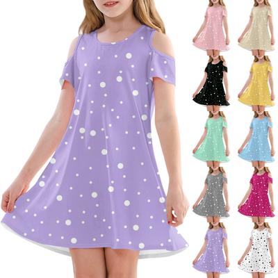 Girls' A-Line Dress -Summer Sleeveless Casual Sundress Toddler Dress