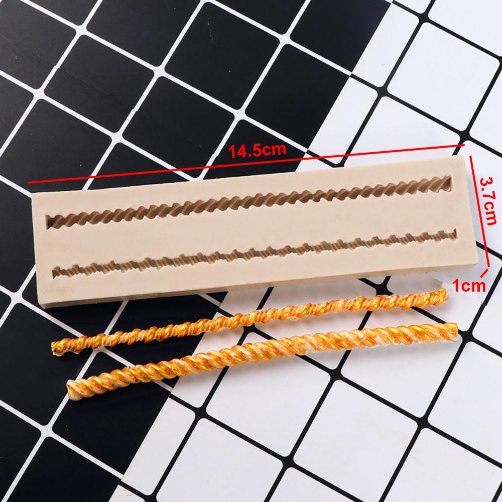 

Silicone World Fondant Silicone Mold Cake Decoration Mould Rope Weaving Bamboo Basket Cake Surround Sugar Turning Chocolate Mold