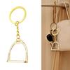 Horse Bit Keychain Stirrup Charm Snaffle Bit Keychain Key Ornament Robust Alloy Key Rings Present for Equine Fans