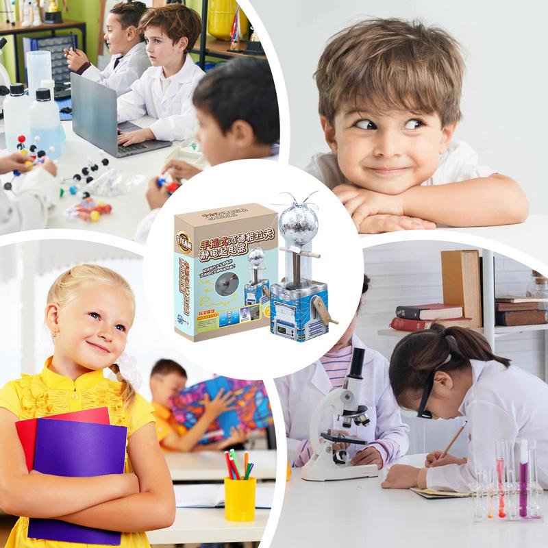 Kit Electricity Education Experiment Boosts Children Paper Generator Motor Science Toy  Interactive Hand Cranked Generator