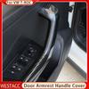 4Pcs ABS Auto Innentür Armlehne Griff Abdeckung Trim Aufkleber für Volkswagen VW T-ROC TROC 2018 - 2022 innen