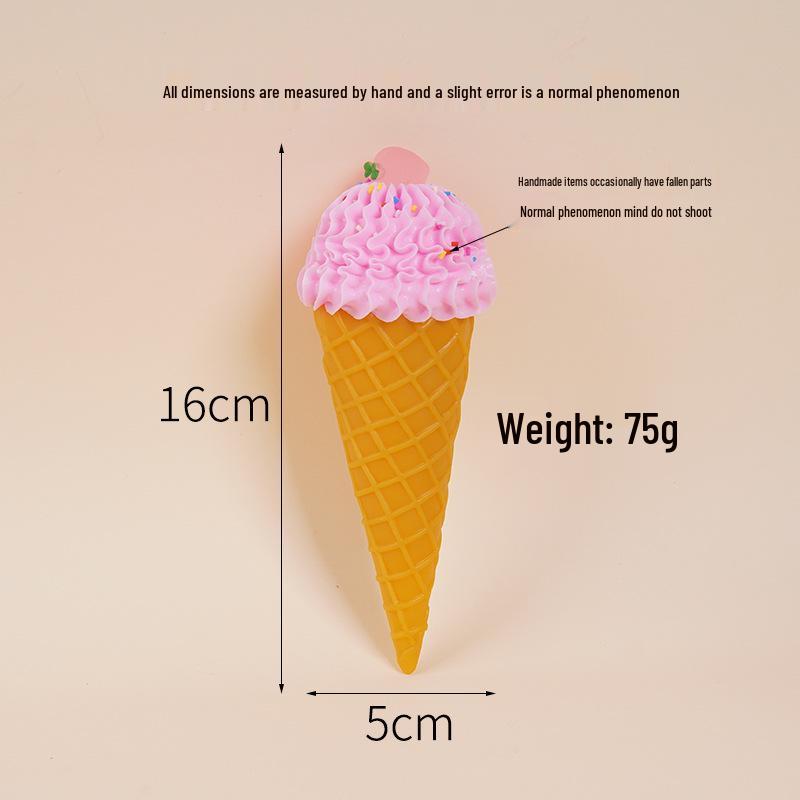 Fruit Cream Cone Claw Machine Toy for Milk Tea Shop Decor