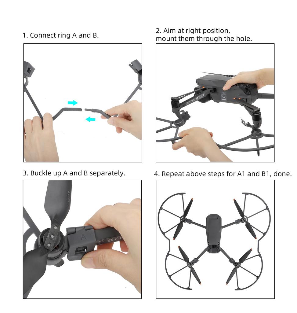 TOMGDRACO DJI Mavic 3 Pro Propeller Holder, Propeller Fixing Holder, Transport Protector for Travel and Storage, Upgraded Protection for Mavic 3 Pro