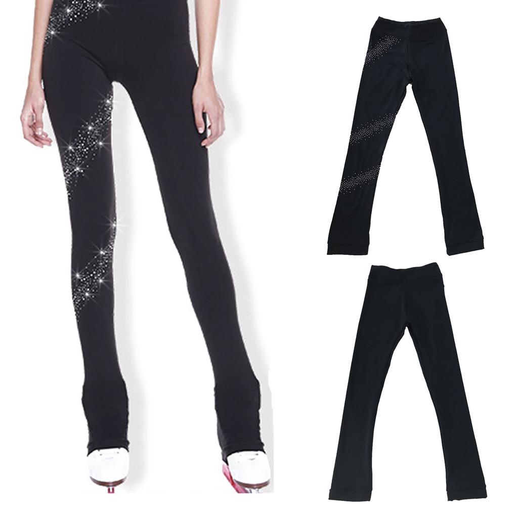 Durable Skating Pants Tights Figure Skinny - Wind and Abrasion Resistant, Fits for