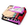 Dandadan Momo Ayase Blankets Flannel Summer Air Conditioning   Multifunction Soft Throw Blanket for Sofa Car Rug Piece