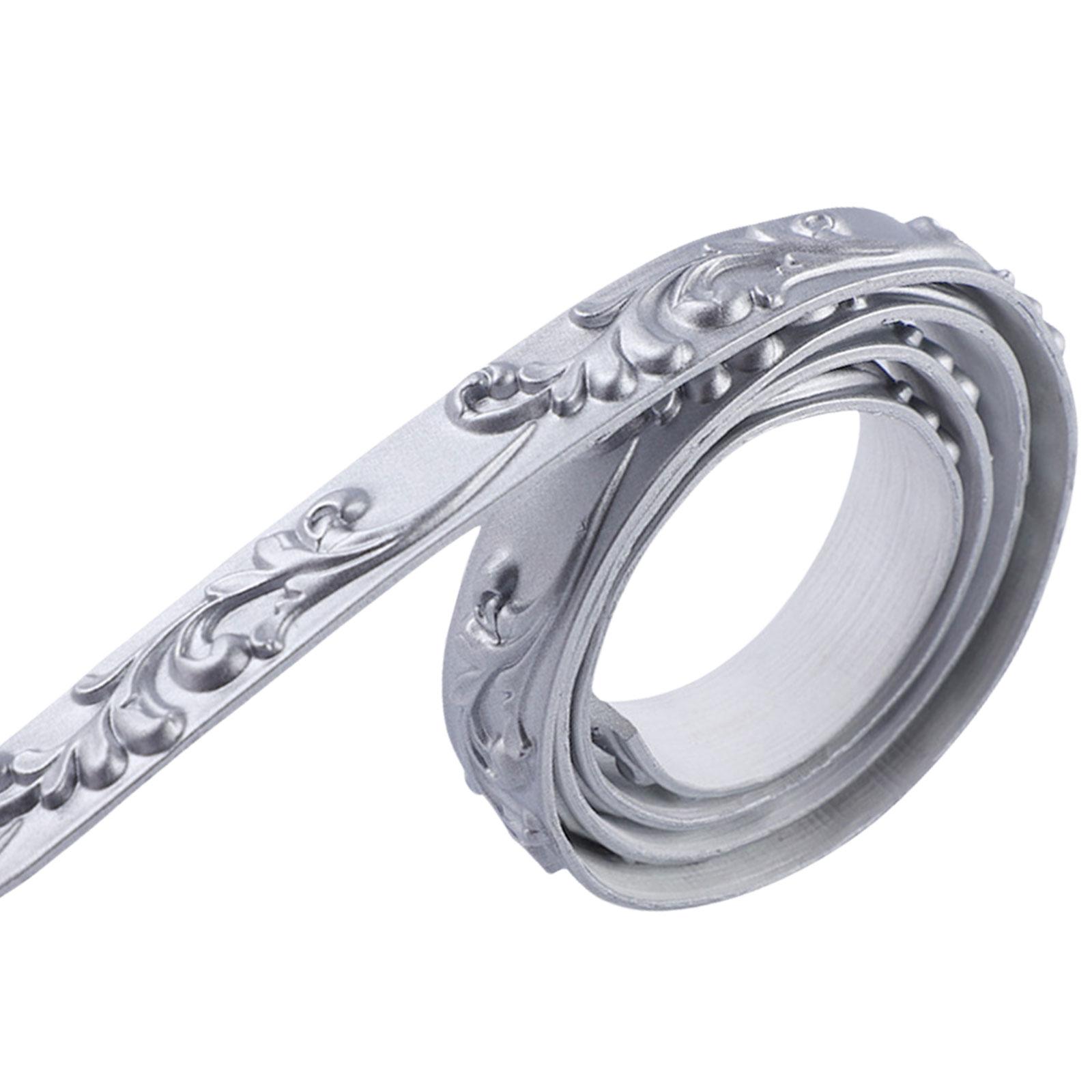 

Самоклеящаяся гибкая молдинг-накладка 16,4 фута, самоклеящаяся настенная накладка для украшения дома, потолка и улучшения границ шкафов 6