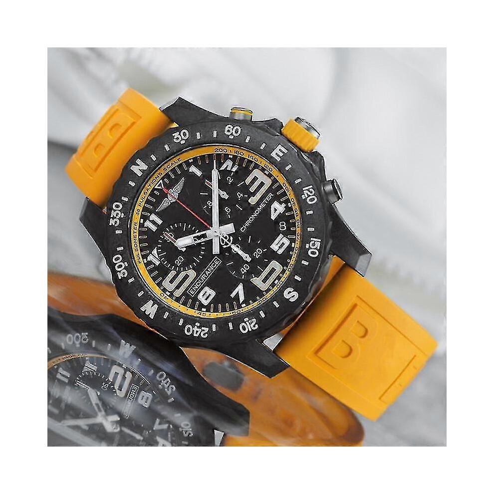 Chronograph Watch for Men Luxury Quartz High-end Sports Multi-function Six-pin Professional Men Watches