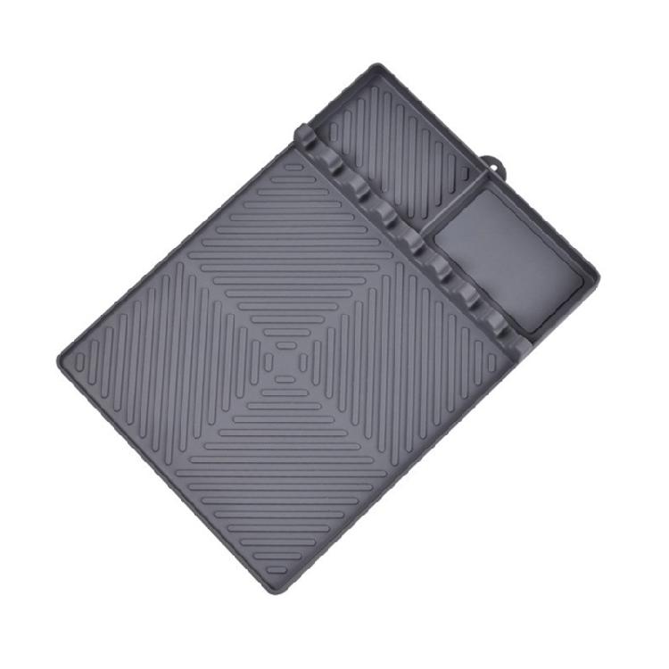 Outdoor Grills Werkzeugunterlage BBQ Utensilienunterlage Outdoor Kochwerkzeugmatten Outdoor Grillmatten Silikontextur für BBQ-Liebhaber