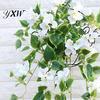 Fake Silk Petunia Artificial Morning Glory 44 Heads Realistic Flower UV Resistant Lifelike Floral Decorations Indoor Outdoor Garden Yard Wall Hanging