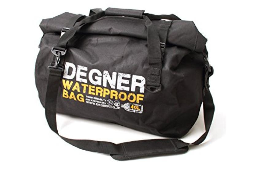 DEGNER Waterproof Boston Bag, Polyester/PVC, Black, H34xW50xD28.5cm, NB-115