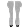 Portable Electric Heating Socks Rechargeable Battery Thermal Gray Sock for Men Women