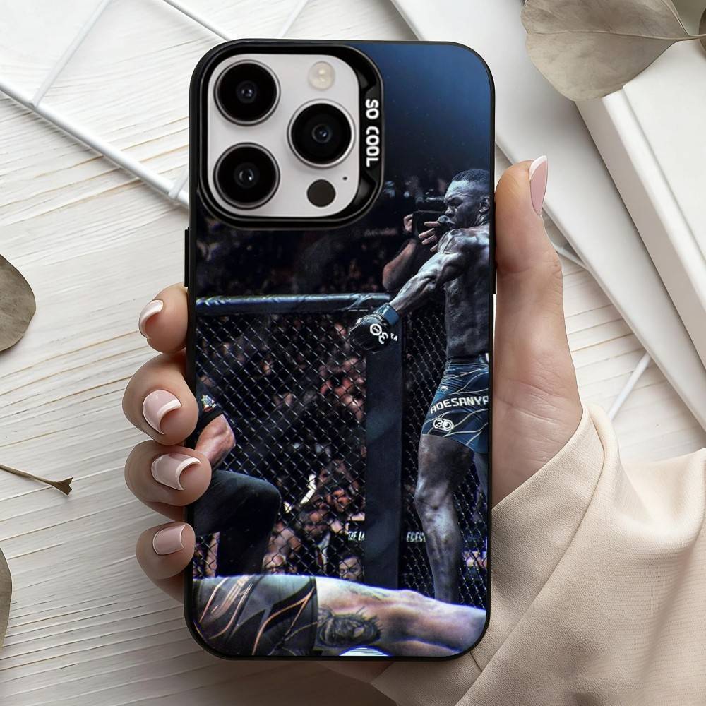 

I-Israel A-Adesanya-A Phone Case For iPhone17,16,15,14,13,12,11 Plus,Pro Max Black Candy Silver Plated Cover iPhone13PROMAX