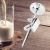 Portable Stainless Steel Cooking Thermometer for Instant Coffee, Milk, Latte, Steamed Milk, and More, with Easy-to-Clean Steel Probe, Suitable for