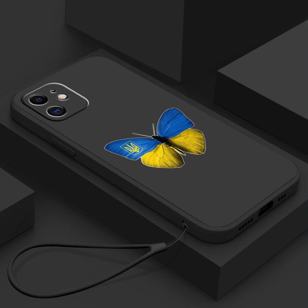 N74 Бабочки и любовь со шнурком Силиконовые чехлы для телефонов с прямым краем для iPhone — фото 6