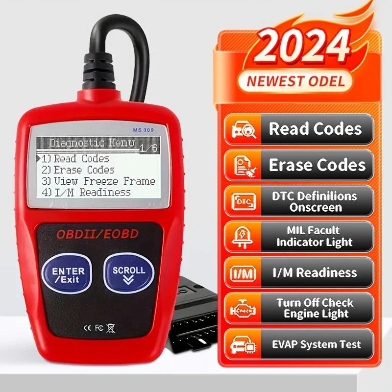 MS309 Auto Diagnostic Tools OBD2 Scanner Code Reader Car MS 309 OBD 2 Car Diagnostic Engine Better Than ELM327 Fault Amagi