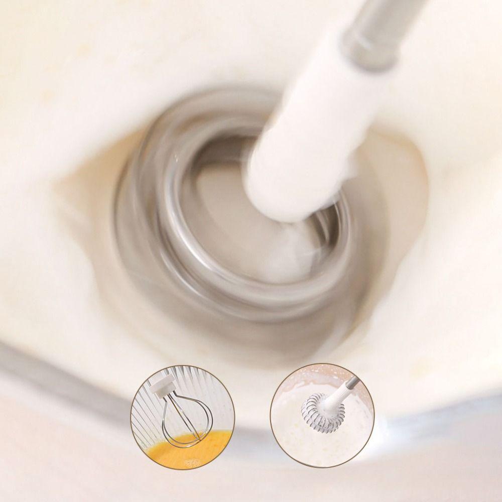 3 Gear Speed Electric Milk Frother USB Rechargeable Egg Beater Mini Foam Mixer  Baking