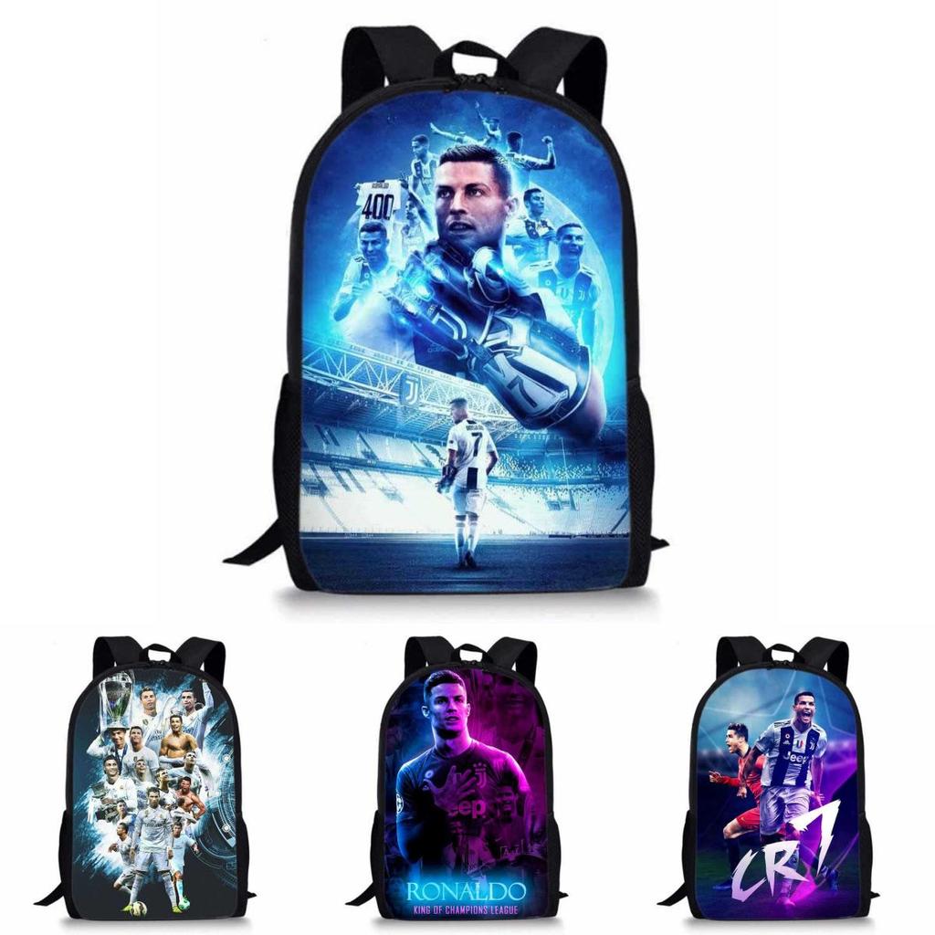 Cristiano Ronaldo Basketball Sports Backpack With Waterproof Polyester For Middle School Students