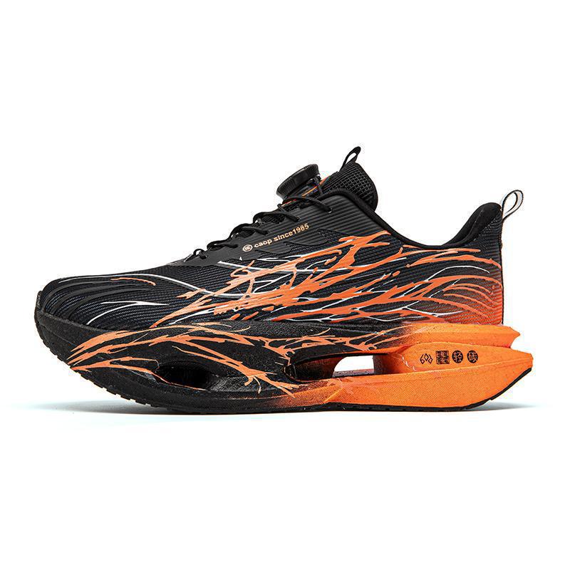 

Luminous Rotating Buckle Running Shoes: Shock-Absorbing Carbon Plate for Men & Teens - Ideal for Fitness and Physical Tests 37