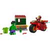LEGO Marvel Iron Man and Hulk on Bikes Toy - Birthday Present, Building Blocks, Educational Toy for Boys and Girls, Ages 4, 5, 6, Marvel Goods, Figure