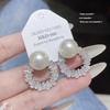 925 Silver Needle Tassel Pearl Earrings: High-End Celebrity Design for Women