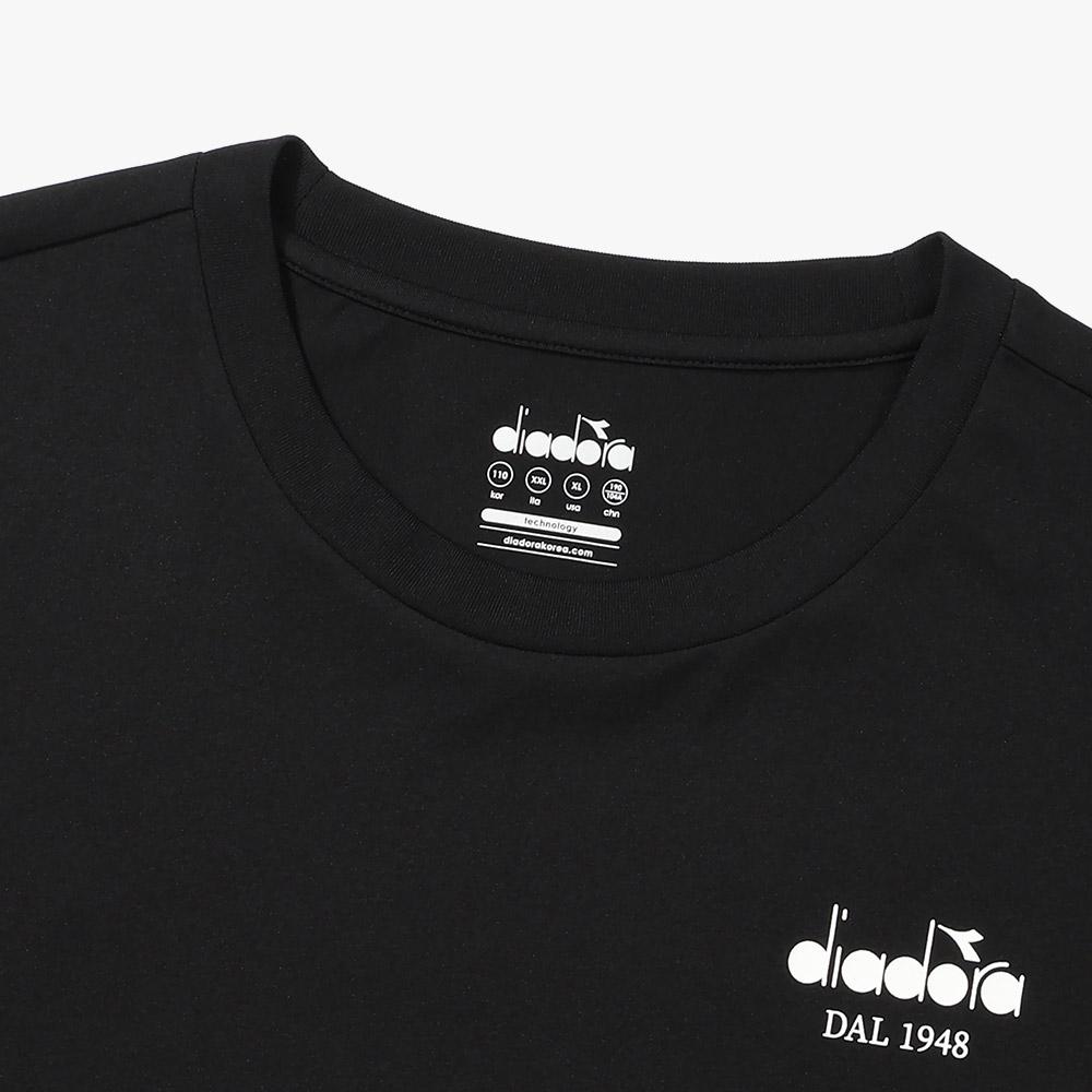 Diadora Airtex Lettering Short Sleeve T-Shirt Black