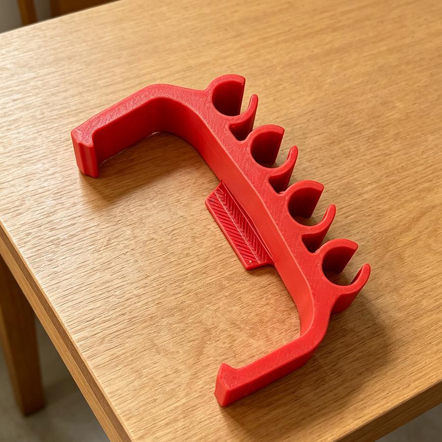 Compact 3D Printed Bit Arrangement Rack, Single Piece Practical Screwdriver Bit Holder for Daily Repair Work