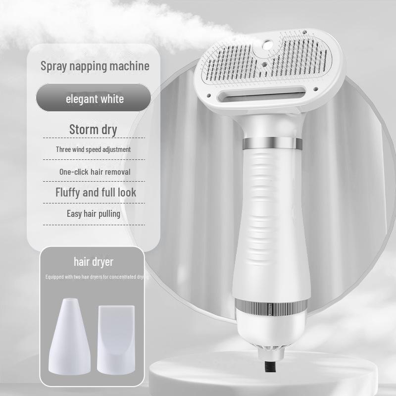 High-Power Hot Air Pet Dryer Comb for Small Dogs