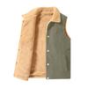 Autumn And Winter Men's Corduroy Vest Plush Oversize Vest Casual Coat