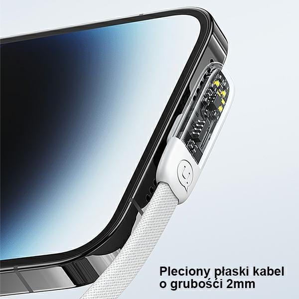 Usams Kabel Kątowy Usb-C Na Lightningpd 20W Fast Charging Iceflake Series 1,2M Czarny/Black Sj583Usb01 (Us-Sj583)