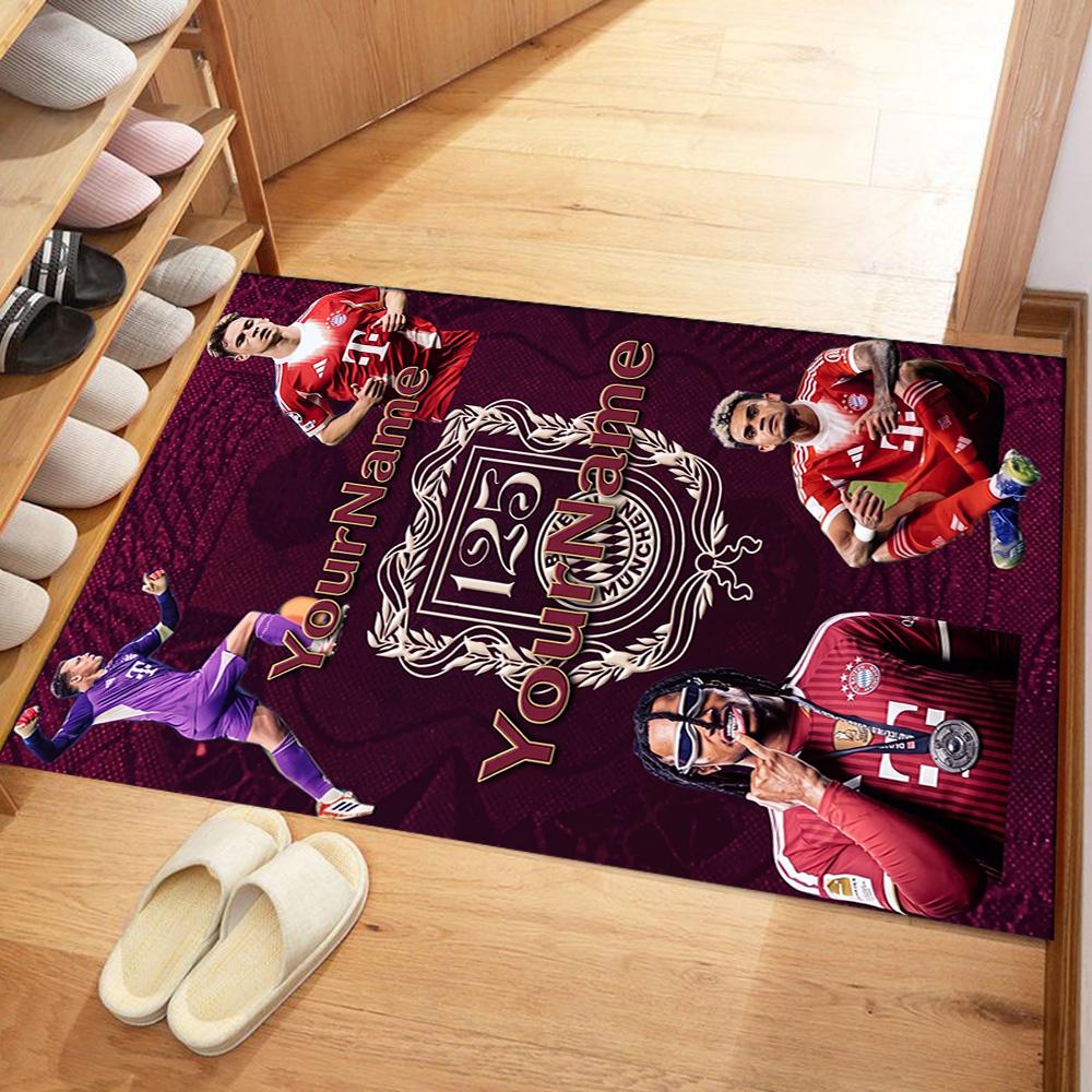 Eintracht Frankfurt Customize Text Floor Rug Office Rug Design For Foyer Hallway Playrooms Bedrooms Antislip Rug Anime Office Decor