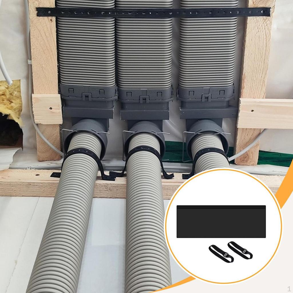 Hose Duct Vent Cover 20 Inx60 in Removable Home Exhaust Sleeve Lightweight with Elastic Bands