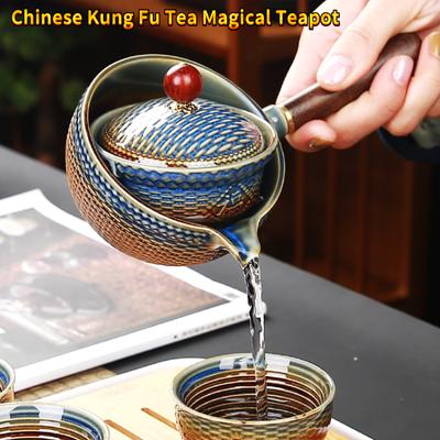 Bule de cerâmica chinês gongfu bule de chá 360 rotação fabricante infusor portátil único 160ml suprimentos