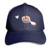 Tahiti Map with Tahitian Flag Baseball Cap Streetwear Golf Wear Bobble Hat Designer Cap Unisexs Baseball Womens