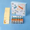 Matching Letter Game Spelling Reading English Alphabet Wooden Letters Card Mat- Game Children Pre-school Learning Language Toys