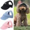 Summer Travel Outdoor Pet Baseball Hat Ear Holes Visor Hat Sun Cap