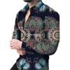 Stylish Chain Pattern Long Sleeve Shirt, Trendy Fashion Essential