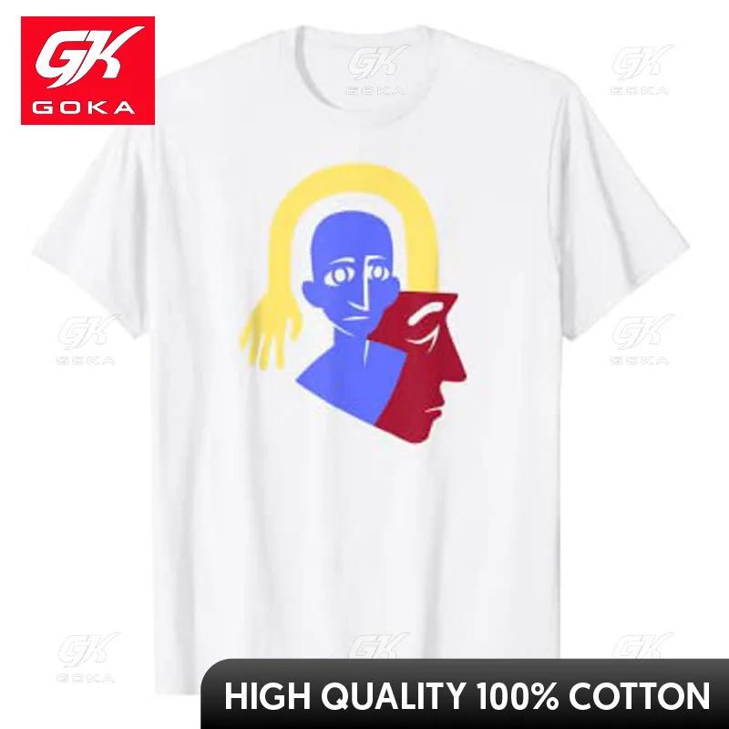 

Two Faces and A Hand TShirt Aesthetic Clothes Harajuku Graphic Tee Tops Short Sleeve Blouses Novelty Gifts for Women Unisex S