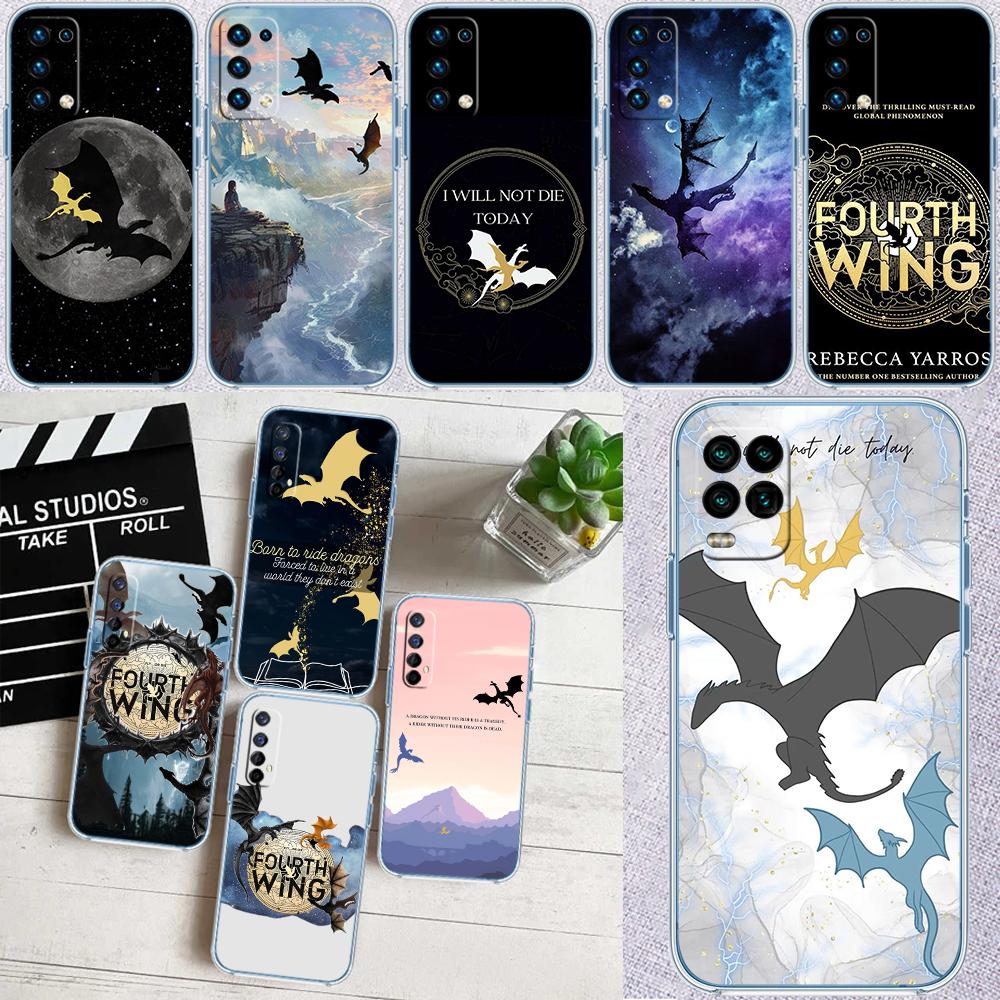 IK30 Fourth Wing Dragons Transparent Phone Case for Samsung Galaxy A04 A04S A14 A23 A34 A54 M23 M33 M52 M53