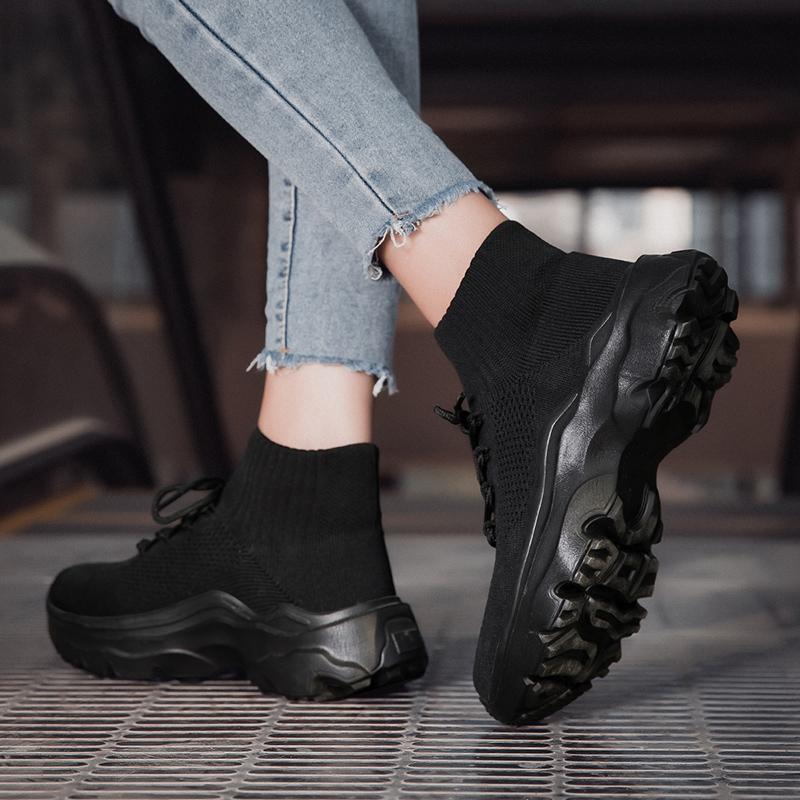 Atmungsaktive Sport Laufschuhe Herren Neue Plateau Mesh Wanderschuhe Damen Mode Freizeit Sneaker Schuhe Herren Paar Sommer 2023