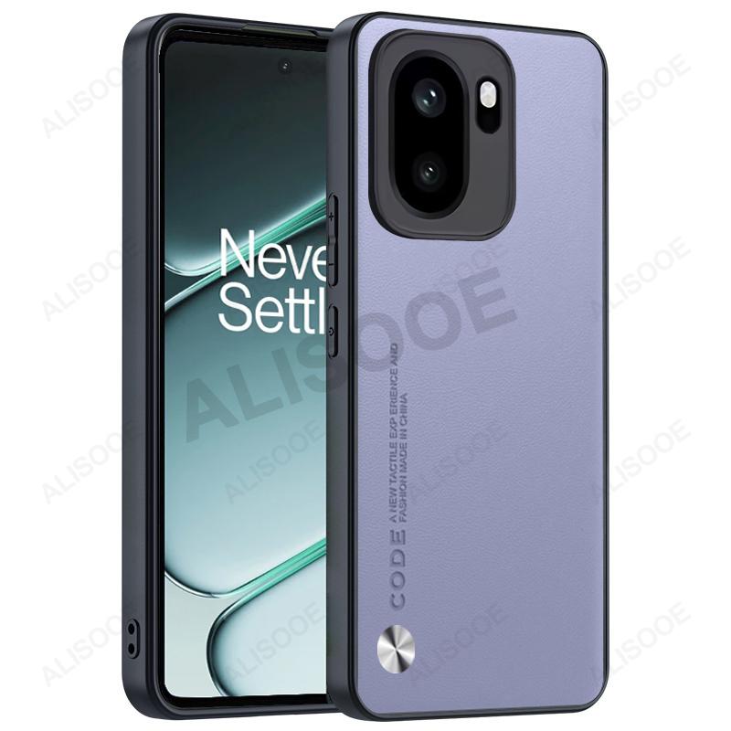 Dla Oneplus Ace 6 Ace6 Etui Pokrowiec Tekstura Włókna PU Skóra Twardy Plastik Pełna Ochrona Nakładka na Telefon Capa Funda