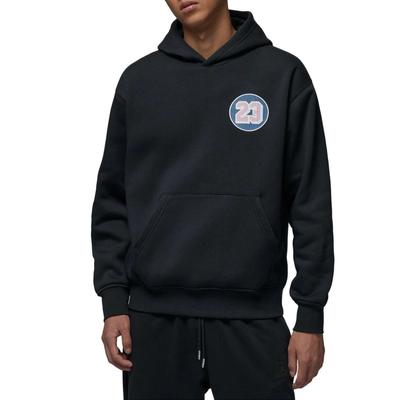 Jordan Einfarbiges Kapuzen-Langarm-Sweatshirt Herren Oberteile Schwarz IQ6977-010