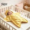 Saco de Dormir para Bebê Confortável Swaddle Estrela, Cobertor de Tricô Macio para Corpo Inteiro com Capuz para Roupa de Berçário para Recém-nascido, Quente Anti-Chute para Dormir