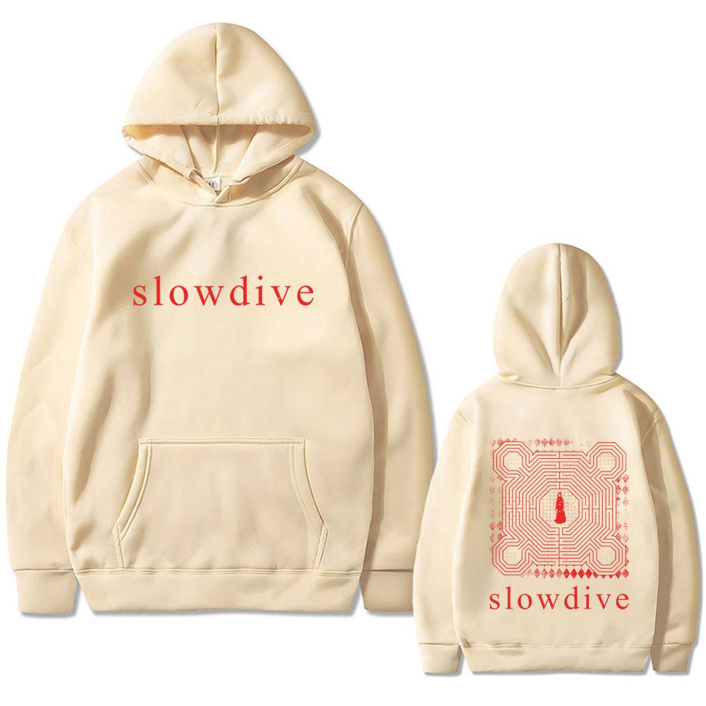 Rock Band Slowdive Everything Is Alive Print Hoodie Tour 90s Classic Vintage Unisex Oversized Streetwear Male Casual Hoodies